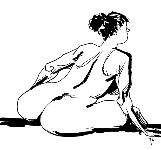 outlined woman